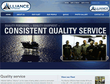 Tablet Screenshot of allianceliftboats.com